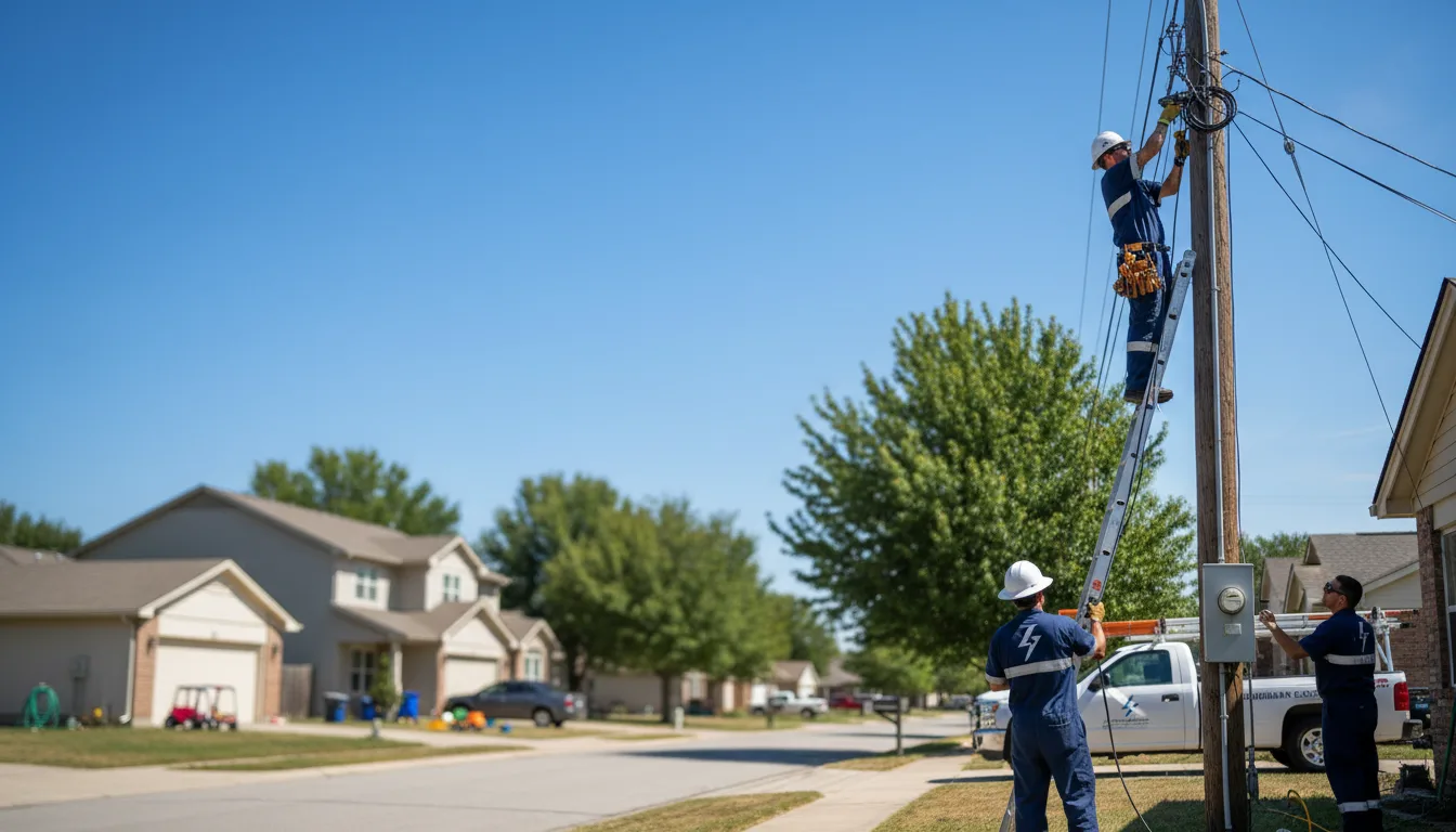 Residential electrician providing installation services in Silver City, IA